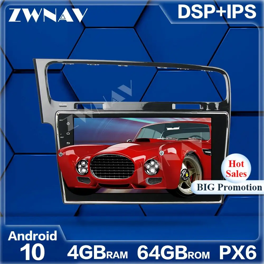 

PX6 4G+64GB Android 10.0 Car Multimedia Player For Volkswagen Golf 7 2013-2015 Navi Radio navi stereo IPS Touch screen head unit