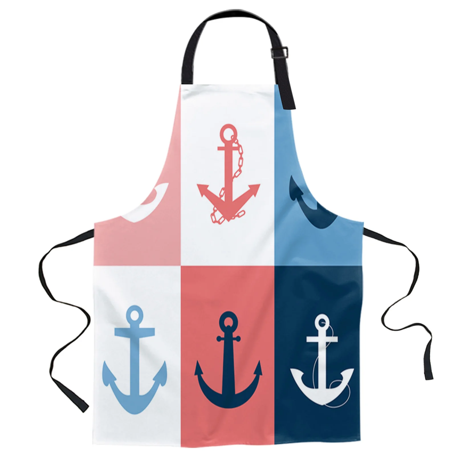 

Splice Sea Anchor Printed Kitchen Cooking Baking Aprons Canvas Sleeveless For Women Man Kids Home Delantal Cocina