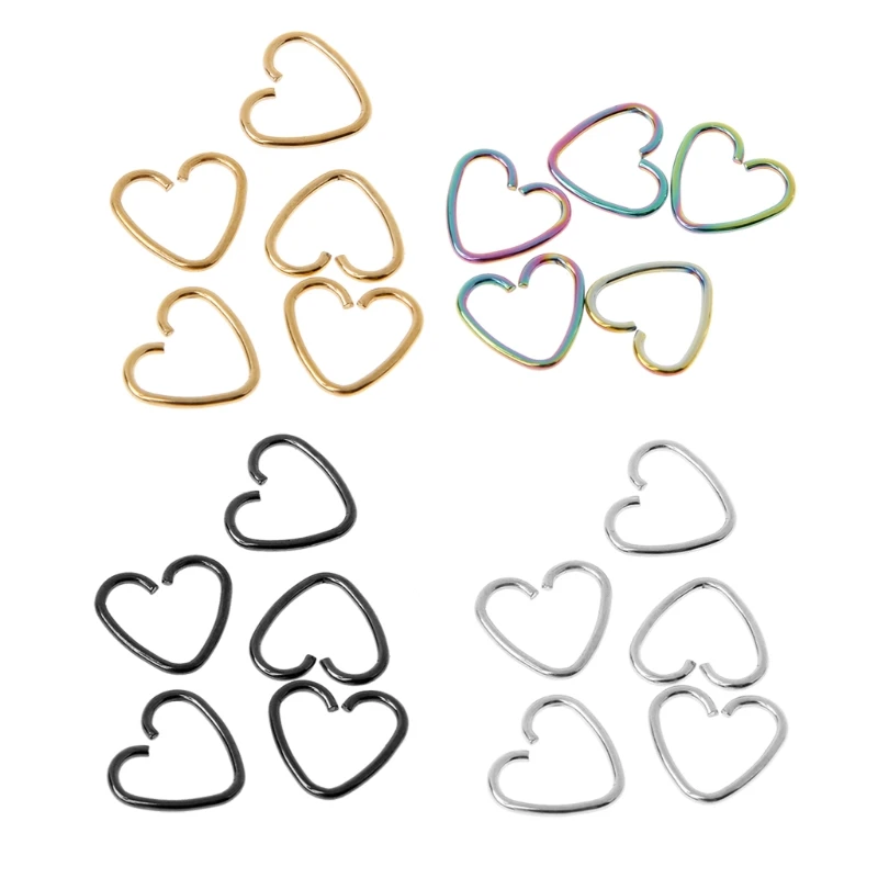 В форме сердца Поддельные трагус пирсинг кольцо спиральный для хряща Tragus Daith