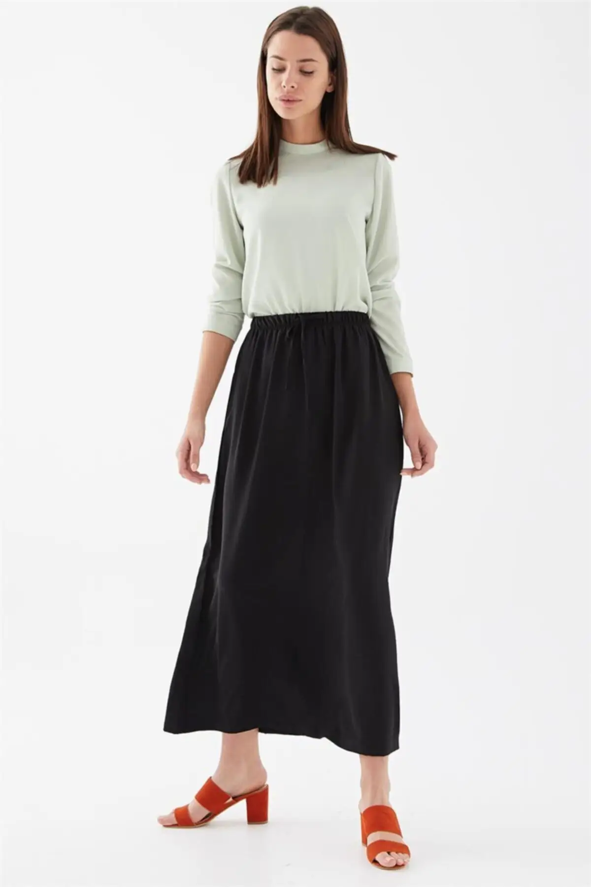 

Wheel Bel Cut Skirt Women Muslim Clothing Skirt