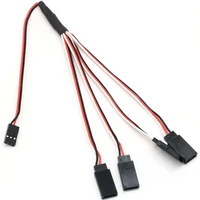 50pcslot 30cm 1to1 1to 2 1 to 3 1 to 4 rc servo extension with switch wire cable for rc model car aircraft servo