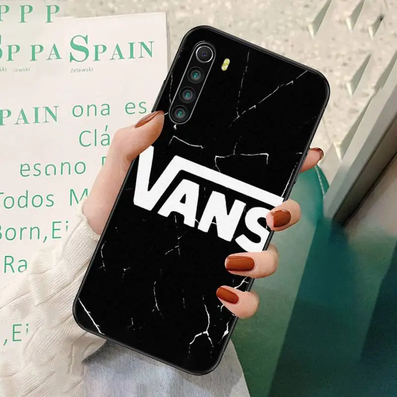 

Fashion Trend Skate Shoes Wans Black Soft Phone Cases For Redmi 7 8 9 A K20 30 Pro Note 8 9 Pro 9s