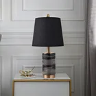 Скандинавская Роскошная настольная лампа для спальни, простой современный мраморный прикроватный светильник в европейском стиле для гостиницы