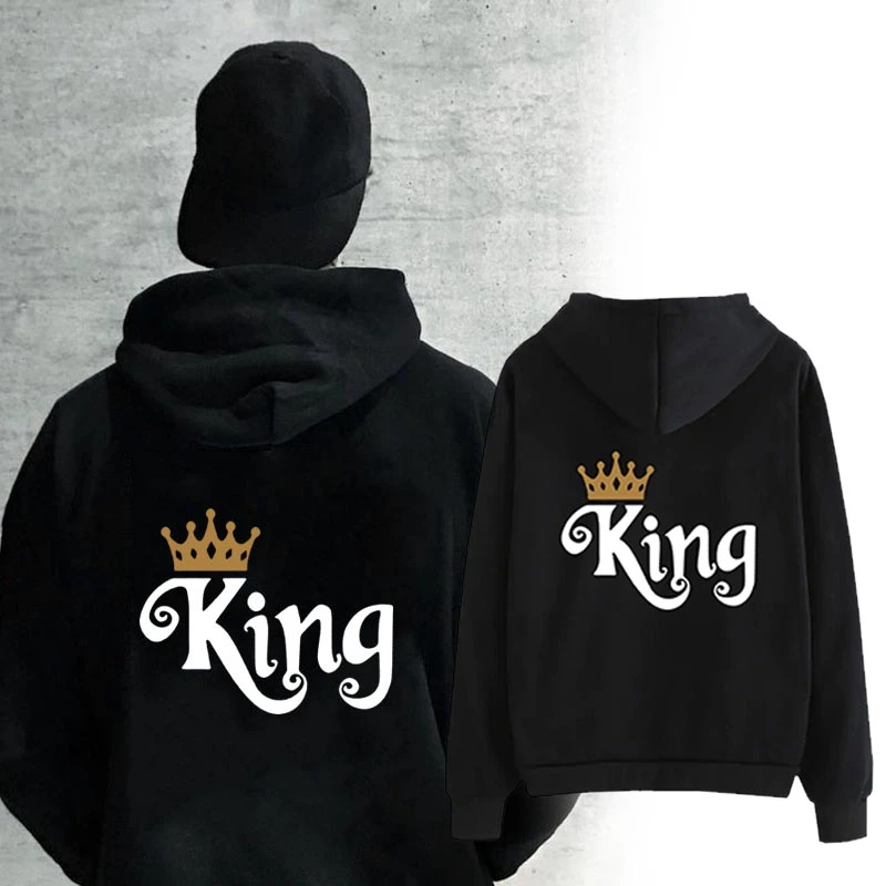 QUEEN KING Poker толстовки для пар осень зима для женщин мужчин хараджуку свитшот с капюшоном женский длинный рукав повседневные Пуловеры Топы