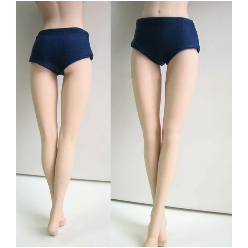 Женское Бесшовное нижнее белье в масштабе 1/6 синие трусы одежда PL97 F 12