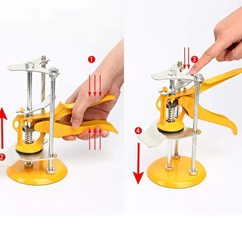 Upgrade Wall Tile Locator Height Adjustment Top Device Manual Lifting Positioning Leveler Padding Bricklayer Paving | Инструменты