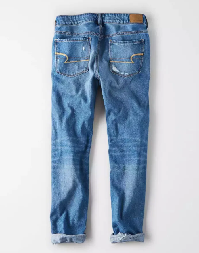 

PLUS SIZE high waist ripped jeans pants straight-leg pants trousers custom logo print on product and package from 1pc dropship