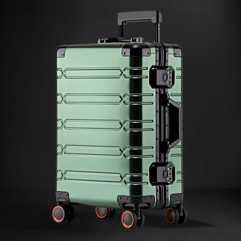 Password suitcase aluminum alloy box Trolley case Aluminum frame suitcase 24 inch Baggage box Travel luggage Aviation Toolbox
