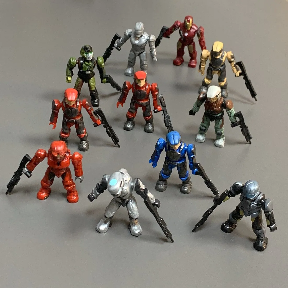 Фигурки гало Consturux Mega Bloks UNSC Спартанские воины морской элитер мастер Чиф