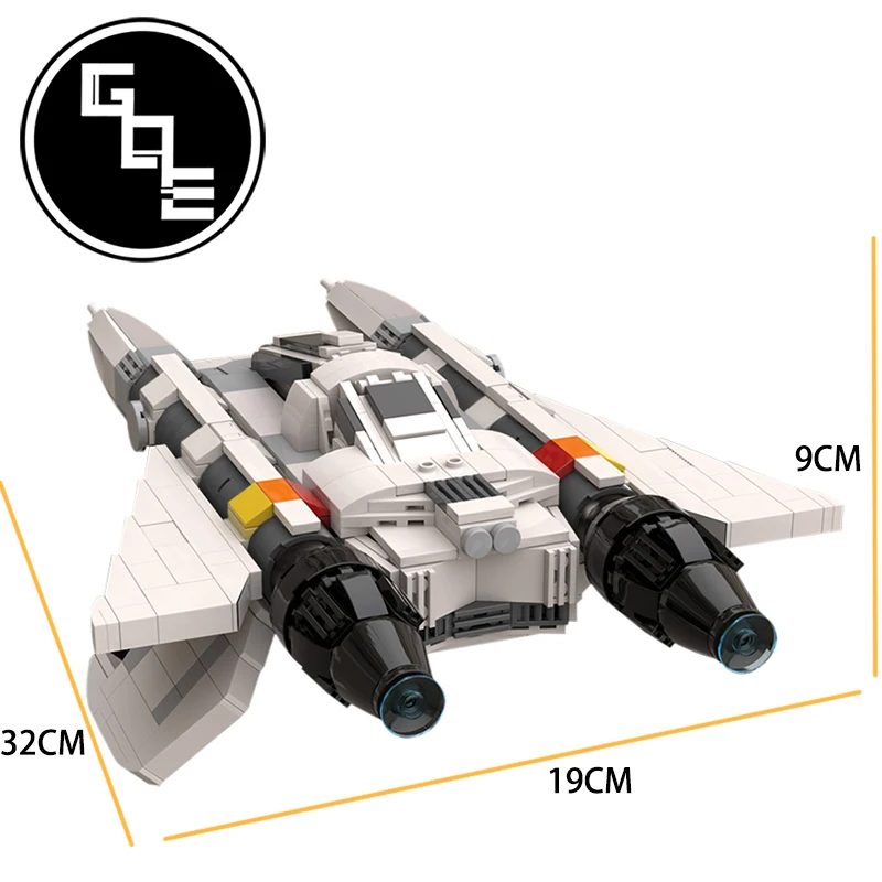 

Star Plan Series Buck Rogers Starfighter MOC-49322 military weapons Spacecraft Ideas Building Blocks Bricks Toys For Kids Gifts