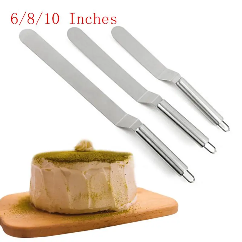 6/8/10 дюймов Нержавеющая сталь для крема шпатель торт форма выпечки тортов DIY