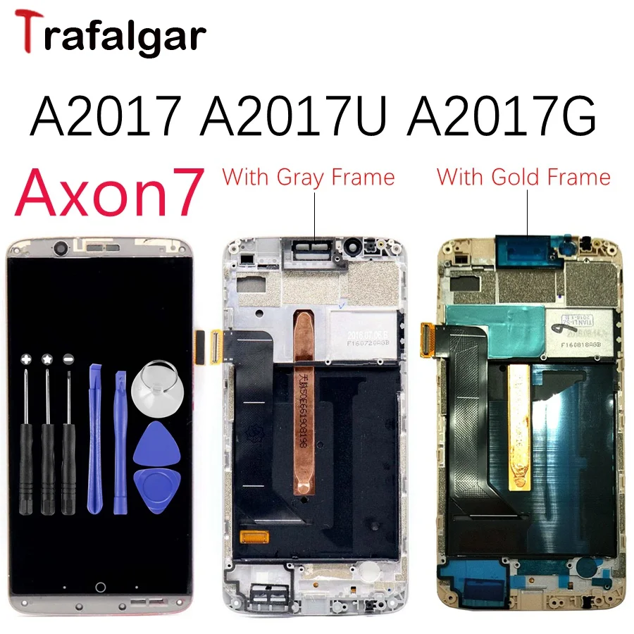 AMOLED экран для zte Axon7 Axon 7 lcd A2017 A2017U A2017G дисплей сенсорный экран дигитайзер Aseembly Замена для zte A2017 lcd