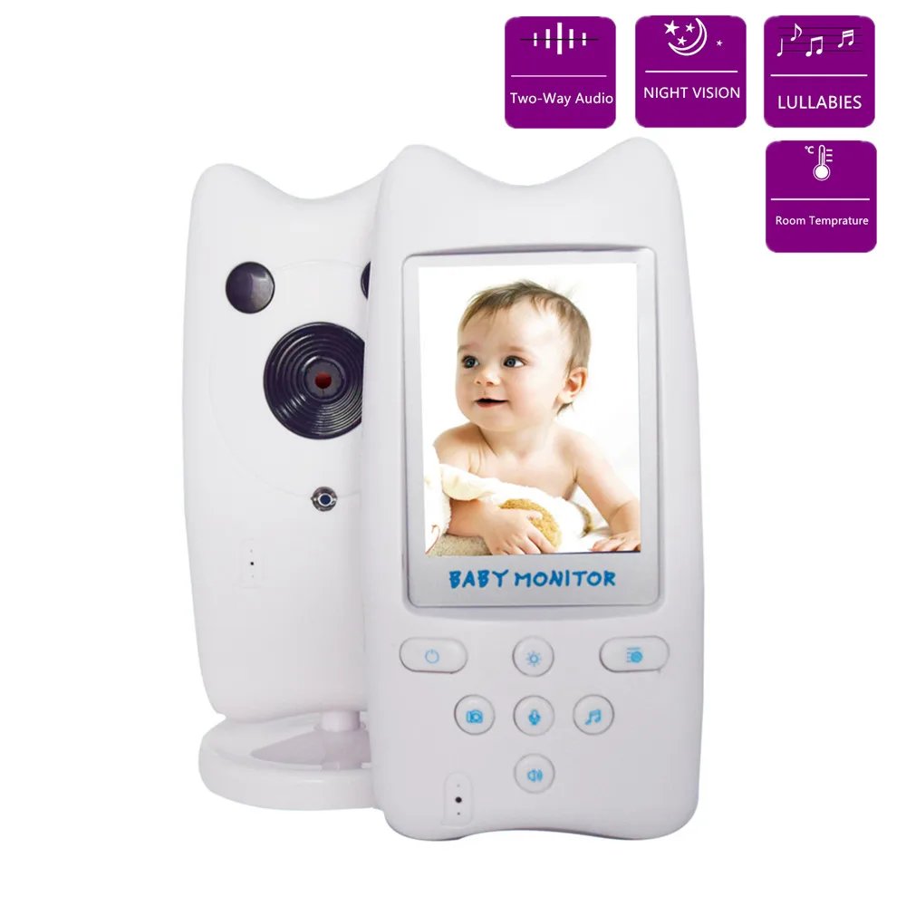 Беспроводная видеоняня с ЖК экраном 2 4 дюйма и сторонней связью цифровая детская