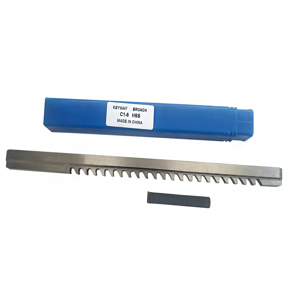 HSS 6 мм C1 Keyway Broach метрический размер + Shim Режущий инструмент для ЧПУ маршрутизатора