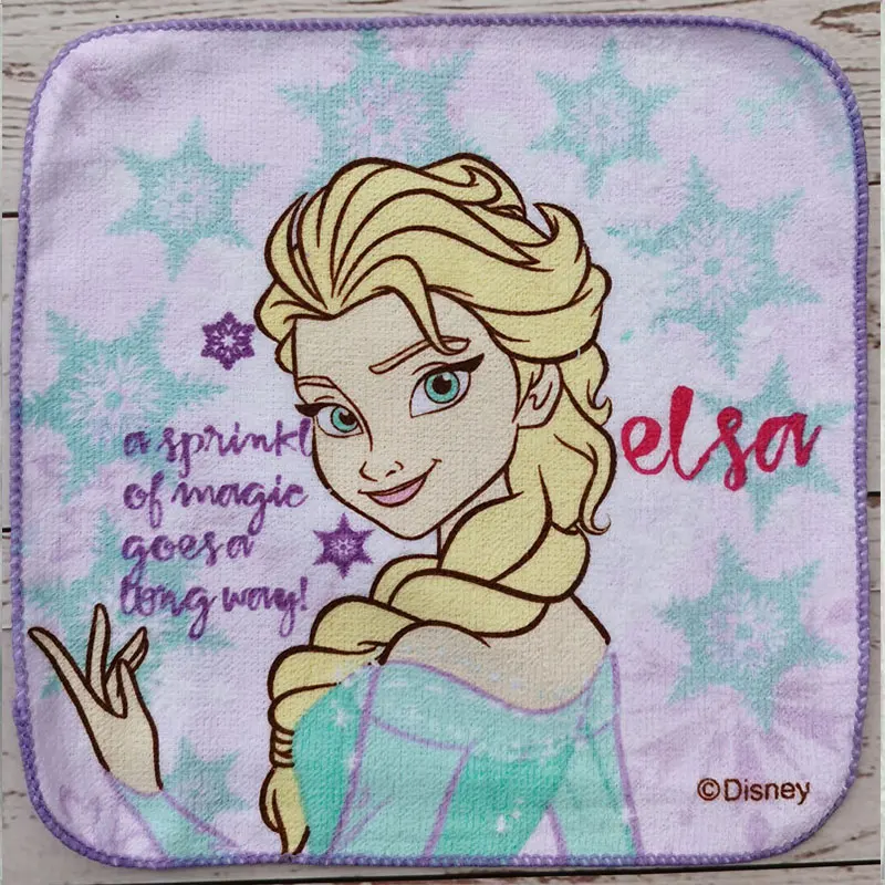Disney Cartoon Towel Face Minnie Daisy Mikey Elsa PrincessSmall Square Children Kindergarten Boys Girls Gift 20x20cm | Дом и сад