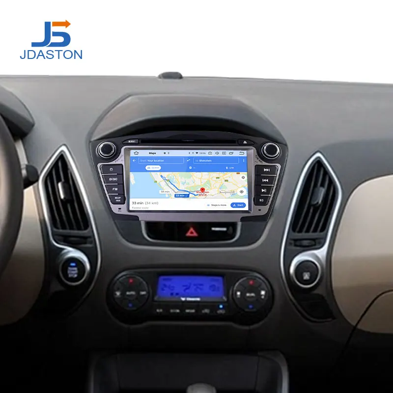 Автомобильный DVD-плеер JDASTON Android 10 для Hyundai IX35 TUCSON 2009-2013 мультимедийный плеер с