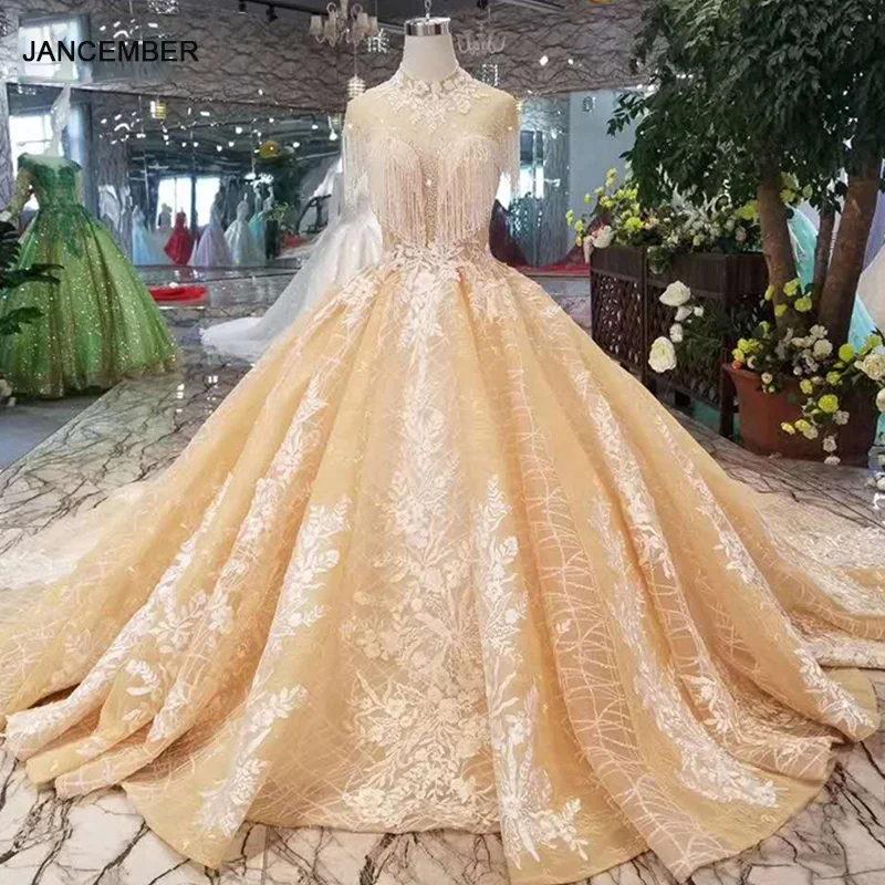 LS11048 вечернее платье с кисточками элегантное бальное высоким вырезом