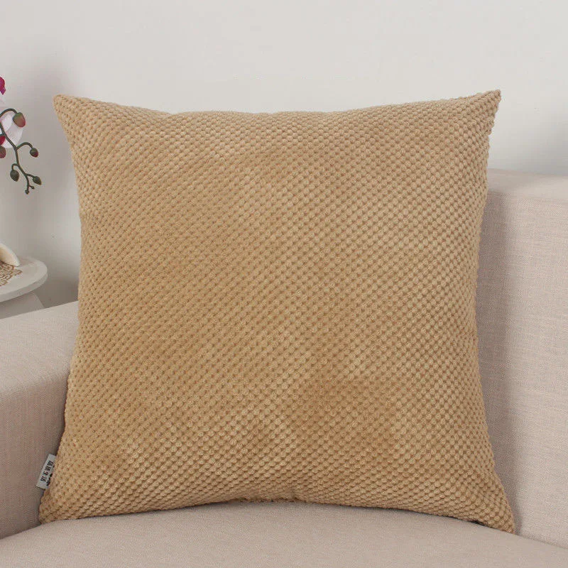 

Pillowcase 60x60 Plush Cushion Cover Purple Gray Pillow Case Living room Back Cushion Cover Thick Pillowcases