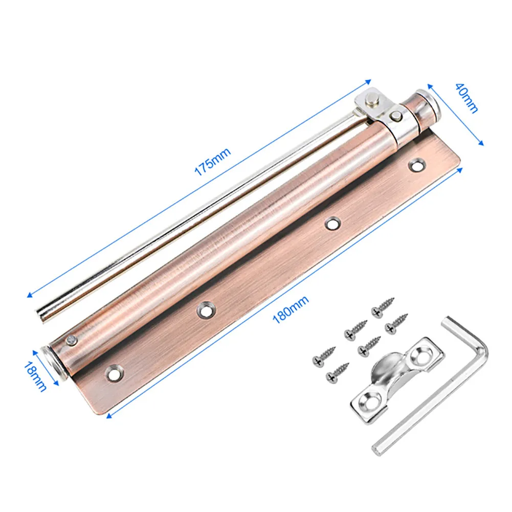 

Universal Punch-free Automatic Sensor Door Closer Adjustable Stainless Steel Spring Close Door Closing Device
