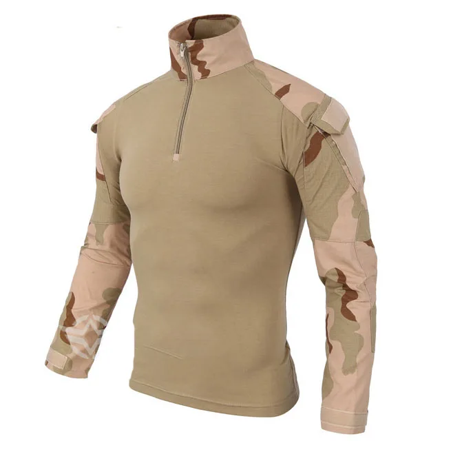 Militar Shirt 4 Мужская одежда высокого качества на открытом воздухе Военная Униформа камуфляжная рубашка тактическая одежда полный Маскировка ACU Настоящий мужской Frogman - Цвет: Militar Shirt 4