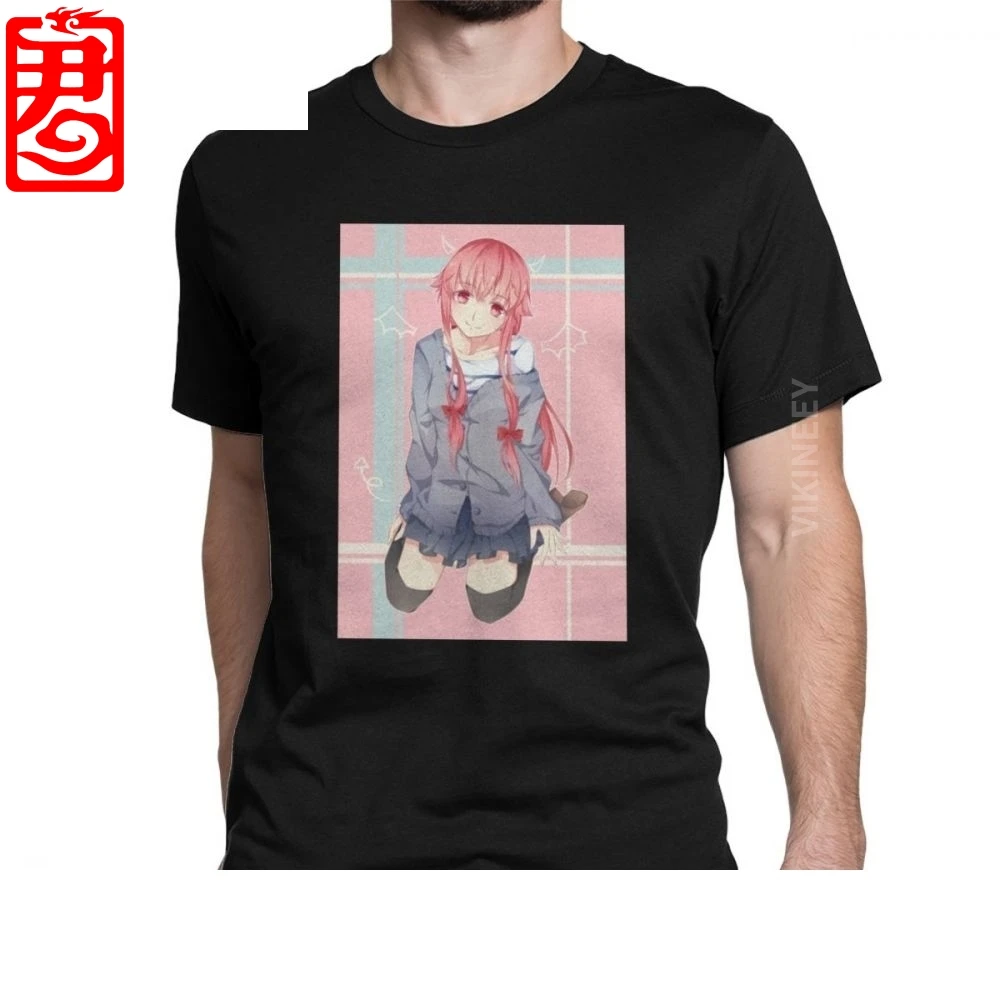 Для мужчин Костюм Мирай Никки футболка Gasai Юно Аниме Манга будущее молочных