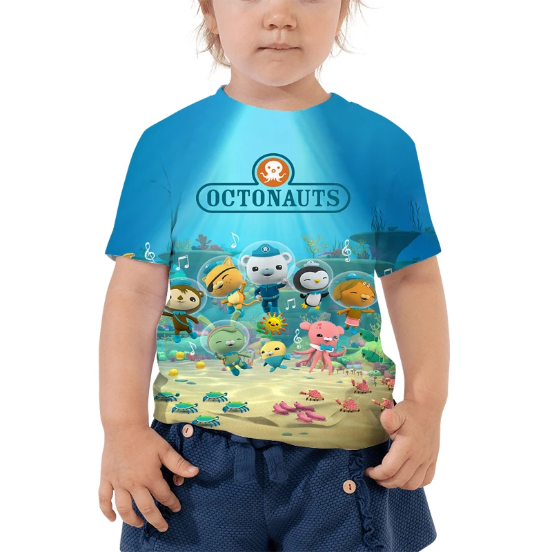 Camisetas con estampado 3D de octonautas para niños, niñas y adolescentes, Camiseta...