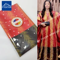 factory outlet 5 yards new style printing basin riche 2022 nouveau jacquard lace fabric for senegal party dresses material