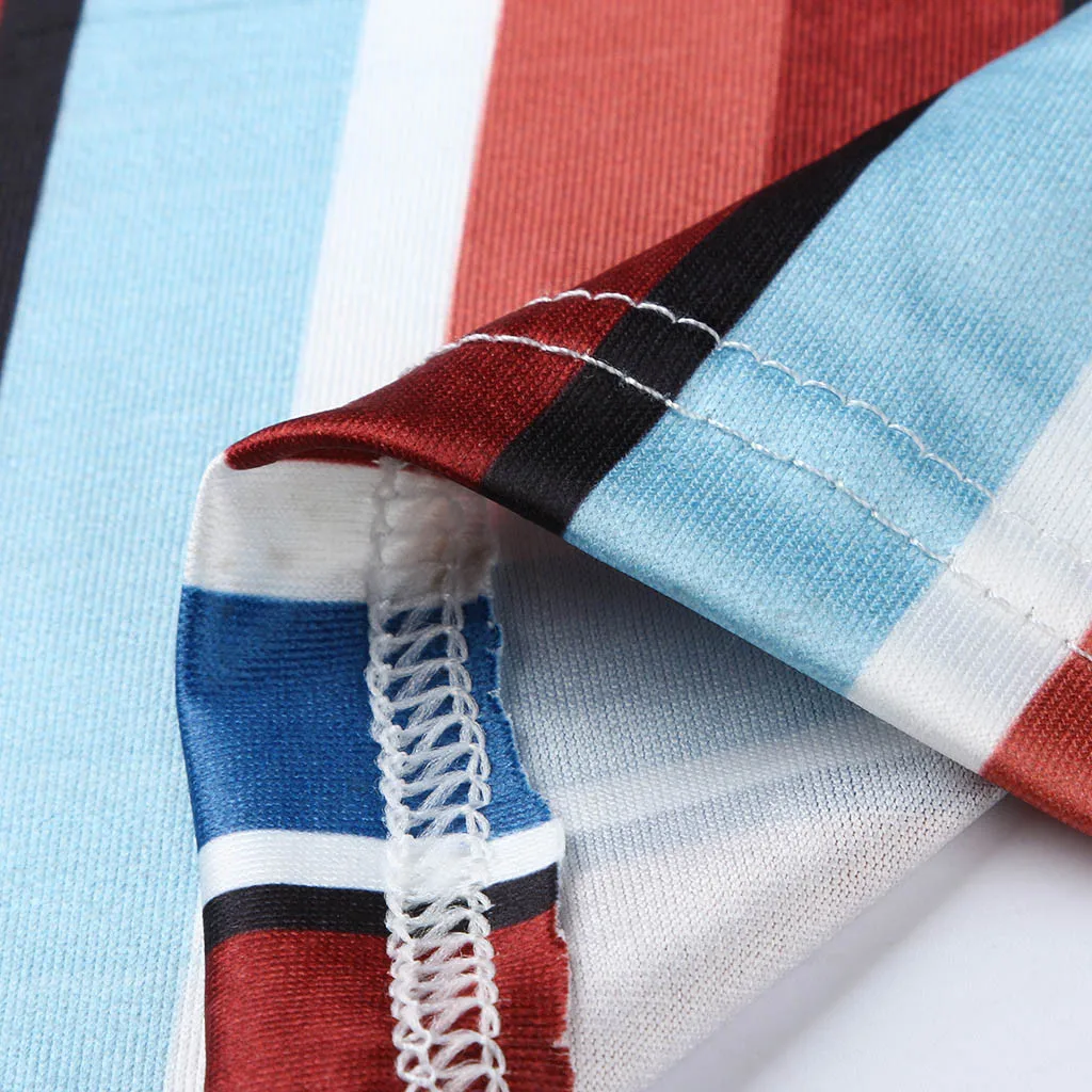 

Maternity Dresses Summer Women Pregnant Pregnancy Clothes Cotton Strap Sleeveless Fork Openin Print Stripe Long Nursing Dress