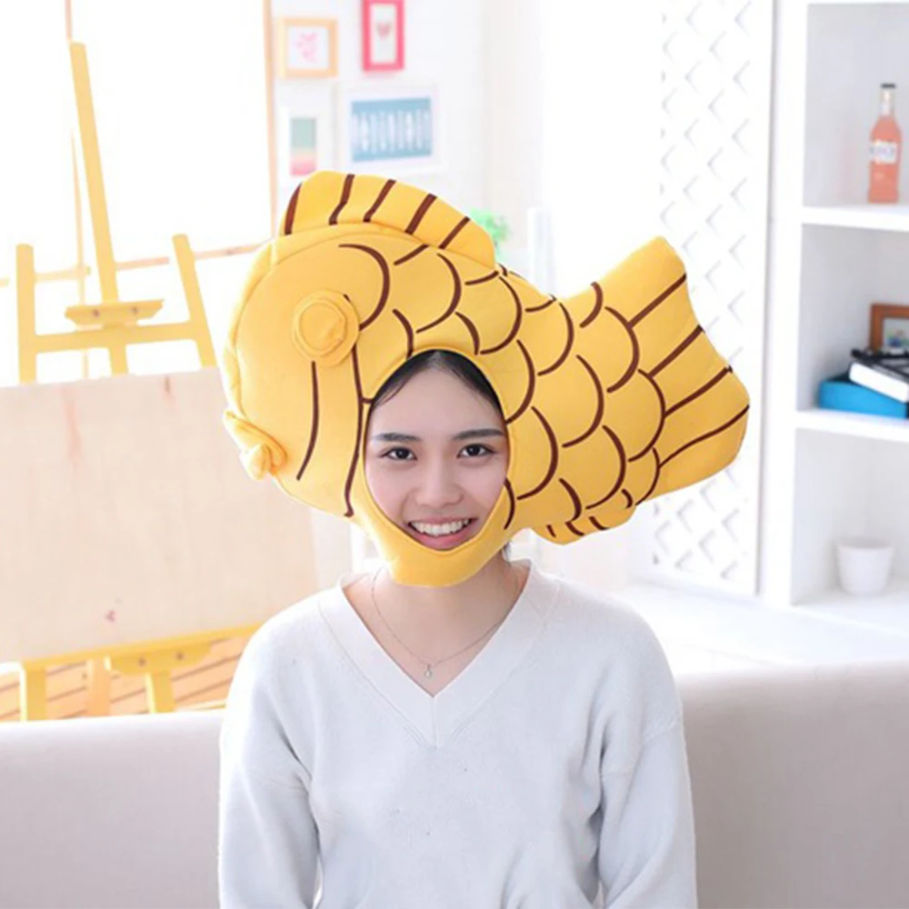 Животный Bream Snapper Taiyaki косплей костюмы аксессуары шапки плюшевые игрушки для