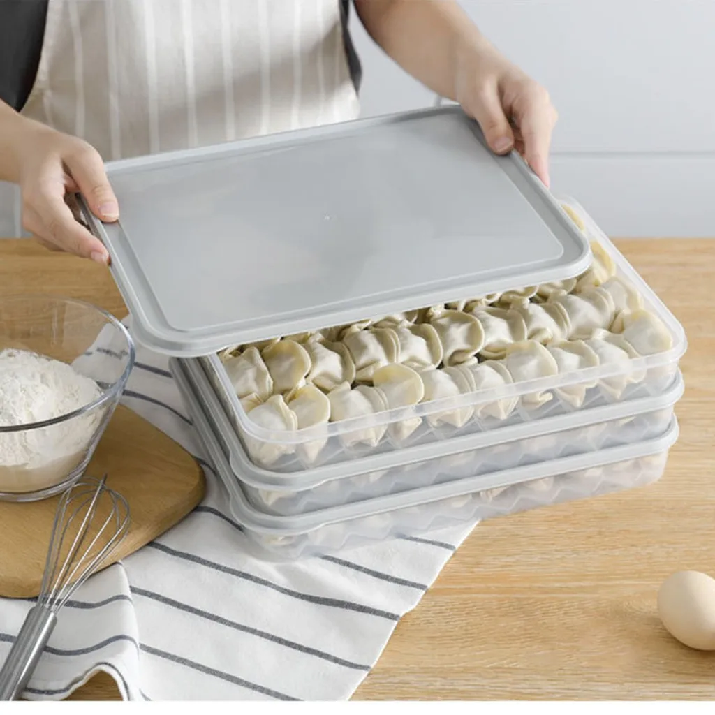 Многофункциональный пластиковый контейнер для хранения пельменей герметичный