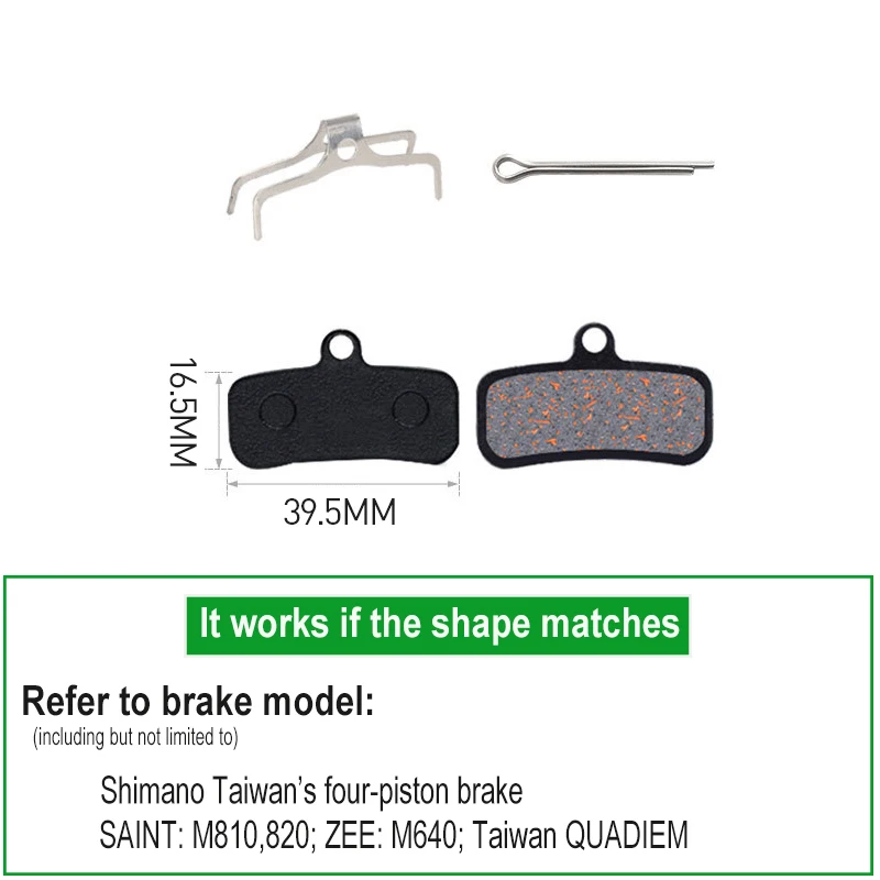 4 пары велосипедных тормозных колодок для SHIMANO D02S XT M9020 M8020 Saint M640 M800 M810 M820 M520 M420