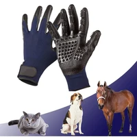 pet grooming gloves shedding hair remover brush for dogs cats horses mitten comb for pet bath clean deshedding petting massage