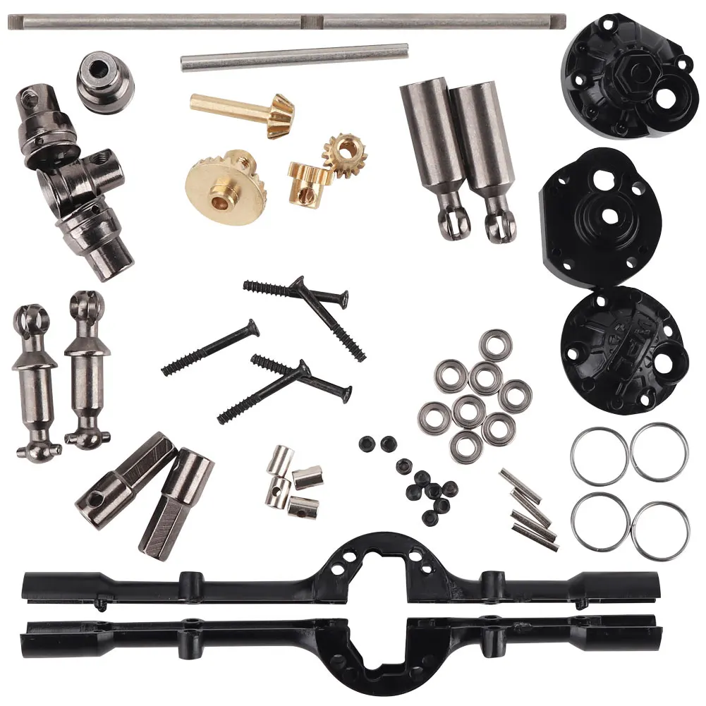 

Easy Install OP Middle Bridge Accessory Upgraded Parts Replacement Six-wheel Drive RC Car Durable Metal Axle Set For WPL B16 B36