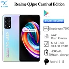 Оригинальный смартфон Realme Carnival Edition Q3 Pro, телефон с экраном 768 дюйма, 128 ГБ, AMOLED дисплей 6,43 Гц, быстрая зарядка 50 Вт, 64 мп, OTA