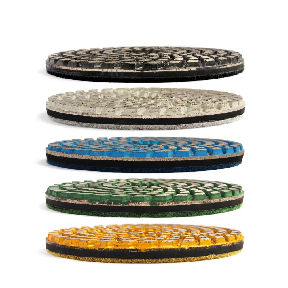 Алмазный шлифовальный диск 4 дюйма 100 мм для сухой и влажной полировки бетона