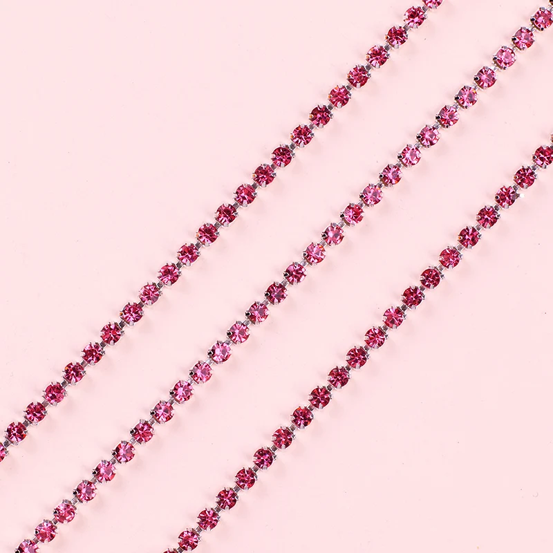 

10 Yard New Color Strass Rhinestone Chain Sew-On Diamond Glue-On Close Chains For Diy Sew On Garment Diy