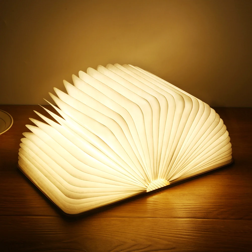 

Portable 3D LED Book Light Creative Book Lamp Night Light Foldable Desk Table Lamp USB Charging Home Decoration Gift for Friends