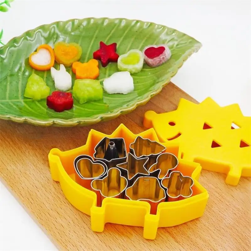 10 шт./компл. резак для фруктов коробка Ежик дизайн мини из нержавеющей стали