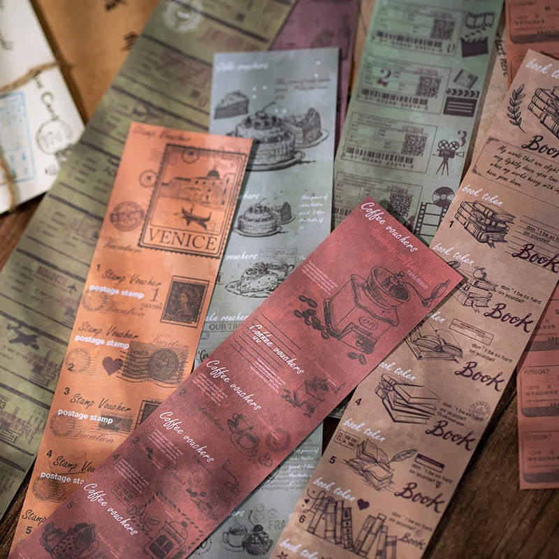 3 шт. винтажные дневники с записываемыми бумажными наклейками декоративный