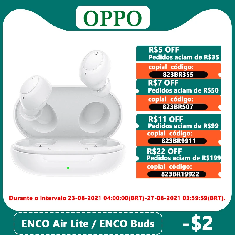 Наушники OPPO ENCO Air Lite/ TWS наушники беспроводные Bluetooth 5 2 наушники-вкладыши с ИИ шумом