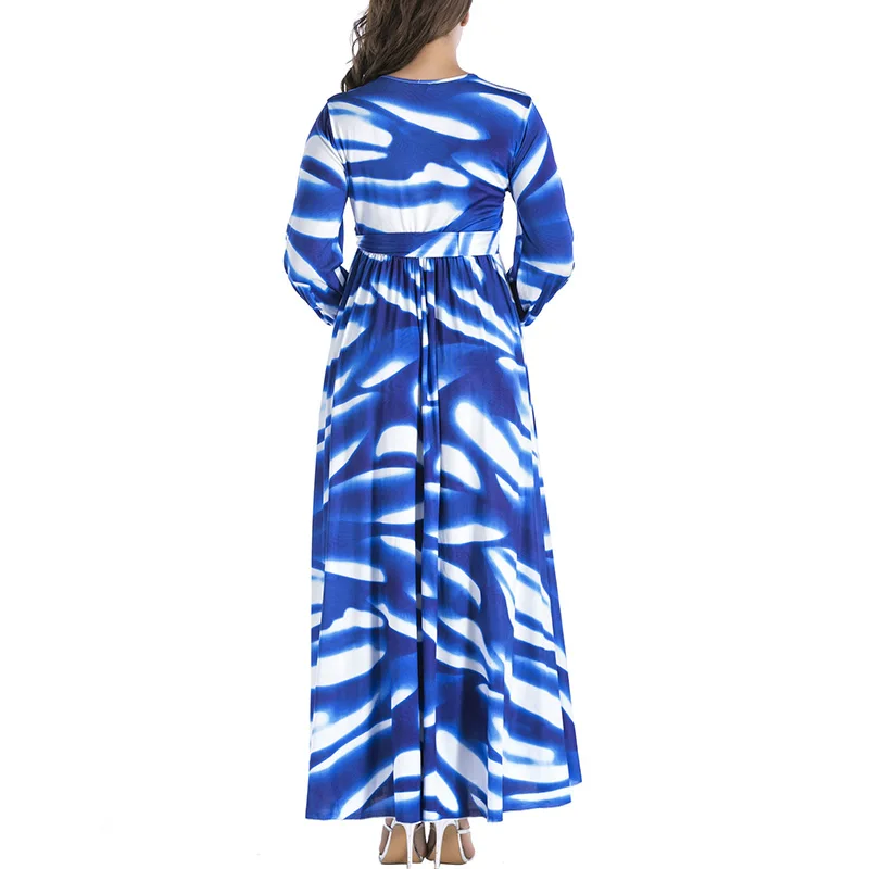 Высококачественное длинное плиссированное платье с цветочным принтом Vestidos