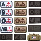 Нашивка кровяного типа A + B + AB + O + POS, Военная Тактическая наклейка на одежду, для курток, кепок, рюкзаков, жилетов