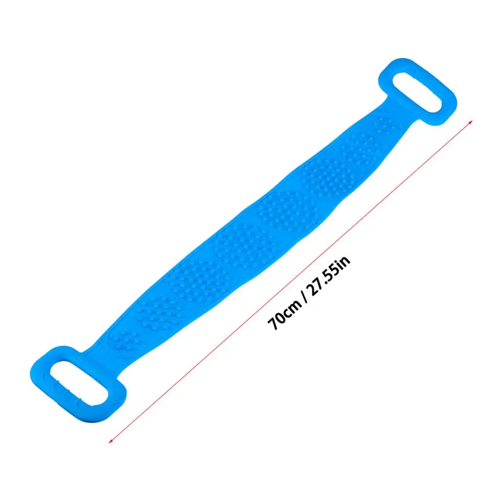 

Silicone Back Scrubber Soft Loofah Bath Towel Bath Belt Body Exfoliating Massage For Shower Body Cleaning Bathroom Shower Strap