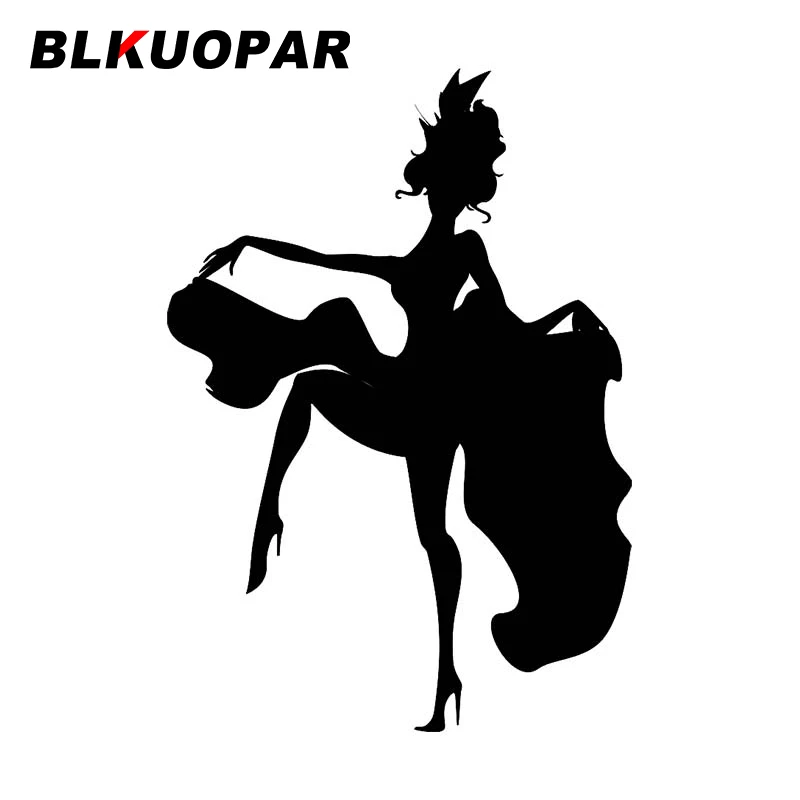 

BLKUOPAR for Cancan Dancer Car Sticker Funny Waterproof Decal Creative Motorcycle Windshield Refrigerator Car Door Protector
