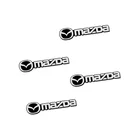 4 шт., алюминиевые автомобильные 3D-наклейки на эмблему Mazda Axela