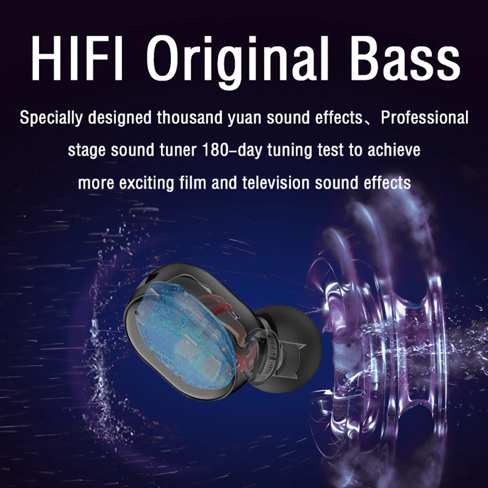 new bluetooth 5 0 earphone mini wireless earphone in ear with mic headset 3d stereo earbuds for samsung huawei xiaomi androidios free global shipping