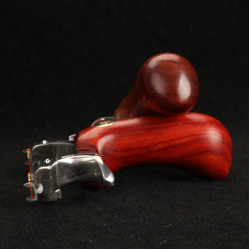 

Outdoor Competitive Hunting Catapult High Sliding Double Sight Clip Rubber Band Slingshot Wholesale Solid Wood Rosewood