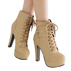 обувь женская осень обувь на платформе зимние женские ботинки ботфорты женские зимние женская обувь зима 2021 2022 каблуки женские унты женские зимниБотильоны женские, на платформе, на высоком каблуке, Осень-зима, 2021