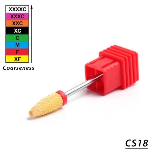 CS18 STZ 1 шт. керамические сверла для ногтей Маникюрные роторные фрезы электрические пилочки для ногтей Гель-лак для удаления педикюра аксессуары CS01-27 - Цвет: CS18