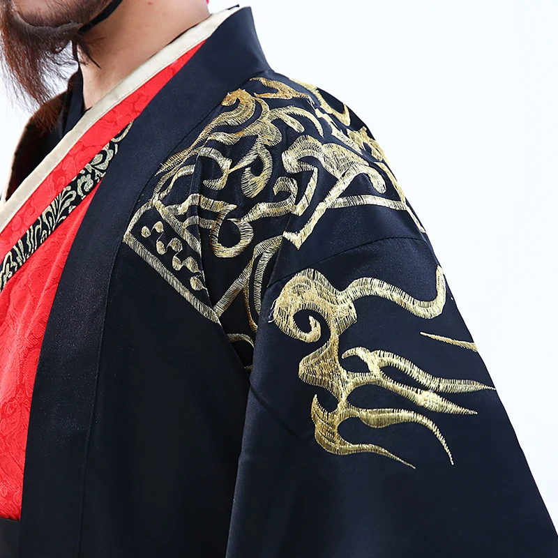 

dragon dress men Hanfu Men cosplay Chinese traditional dress Ancient Emperor Qin Shihuang Adult stage performance costumes sets